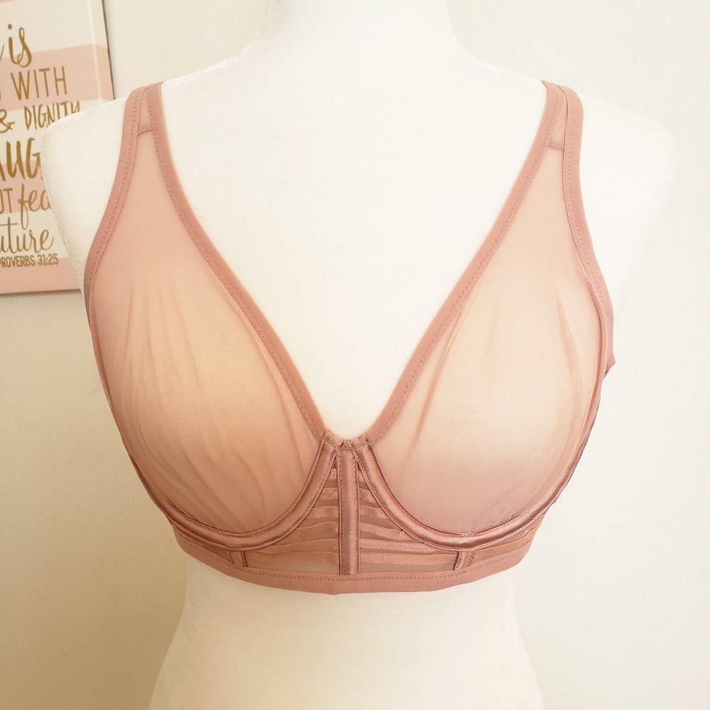 Victoria's Secret Mesh Unlined Bra NWT size 36C - Picture 3 of 3